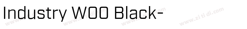 Industry W00 Black字体转换